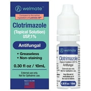 WELMATE Clotrimazole 1% Antifungal Solution for Athlete's Foot & Dry Skin Relief, 0.33 FL oz