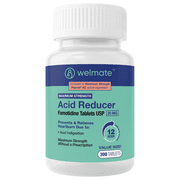 WELMATE - Famotidine Acid Reducer, 20mg - Maximum Strength - 300 Tablets