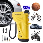 WELMOTIVE Tire Inflator Portable Air Compressor, 150 PSI Cordless Air Pump with 6000mAh Rechargeable Battery for Car, Truck, Motorcycle Tires & Ball, Compact Bi