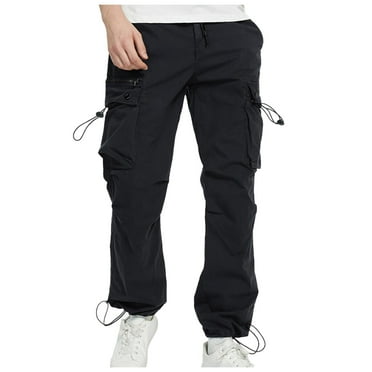 WELOIJEVBE Cargo Pants for Men Men's Spring and Autumn Workwear Pants Retro Pocket Loose Casual Pants Outdoor Hundred Washed Pants