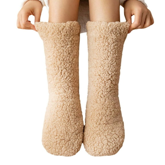 WELOIJEVBE Fuzzy Socks for Women Floor Socks Adult Sleep Socks Winter Snow Socks Home Month Socks Leg Cover Winter Warm Socks for Women