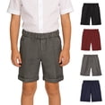 thumbnail image 1 of WELOIJEVBE Girls Boys Uniform Shorts Casual Pull-On Shorts with Pockets Flat Front Grey Shorts for Boys Back To School Outfits Kid Boys Clothes 9-10 Years, 1 of 3