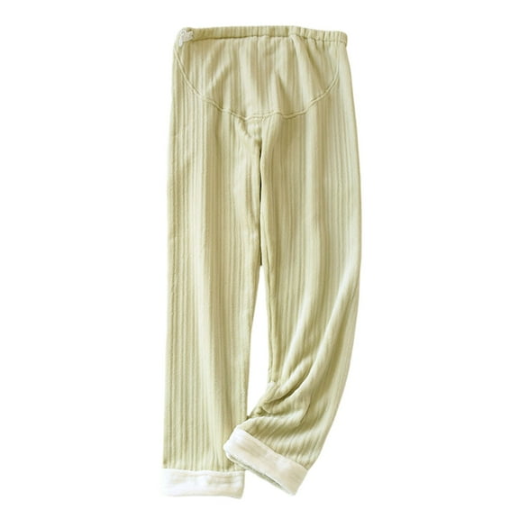 WELOIJEVBE Maternity Pants Women's Pajamas with Long Waist and Adjustable Abdomen In Winter Can Be Worn Outside. Women's Spring and Autumn Postpartum Month Long Household Pants. Maternity Clothes