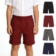 thumbnail image 1 of WELOIJEVBE School Uniform for Boys Girls Casual Pull-On Shorts with Pockets Flat Front Boys Red Shorts Boys Back To School Clothes Teen Boys Clothes 11-12 Years, 1 of 3