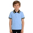 thumbnail image 1 of WELOIJEVBE Boys Short Sleeve Polo Shirts Boys School Uniform Shirts Casual Collared V Neck Polo Shirt Boys Boys Shirts Size 11-12 Years, 1 of 3
