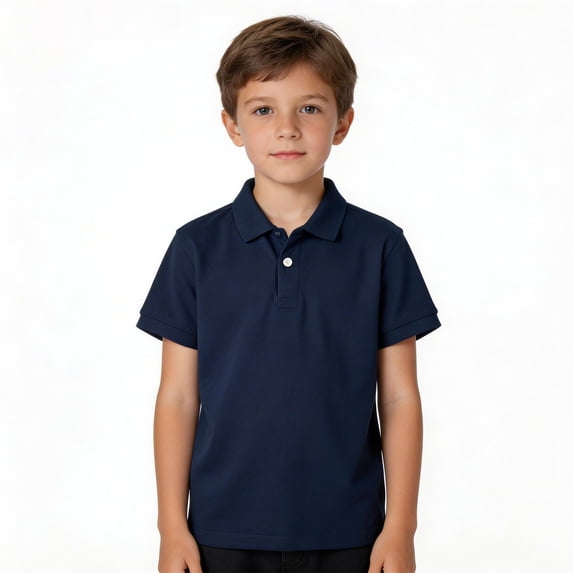 WELOIJEVBE Teen Boys Short Sleeve Polo Shirts Boys School Uniform Shirts Classic Collared Neck Boys Button down 10-12 Years Clothes Boys