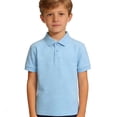 thumbnail image 1 of WELOIJEVBE Toddler Boys Short Sleeve Polo Shirts School Uniform Shirts Casual Collared V Neck Boys' Polo Shirts 1-2 Years Clothes Boys, 1 of 3