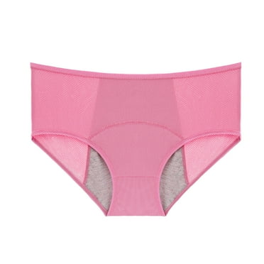 WELOIJEVBE Womens Period Underwear Mid Waist Breathable Before and After Period Leakproof Pants Panties for Women