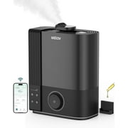 WELOV Smart Humidifiers for Large Room Bedroom, 6L Top Fill Cool Mist Gray Humidifier, 23dB Quiet Humidifier for Indoor Drying,  Plants, App, Voice Control, Auto Mode