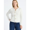 thumbnail image 1 of Free Assembly Women's Nubby Cardigan with Welt Pockets, Midweight, Sizes XS-XXL, 1 of 5