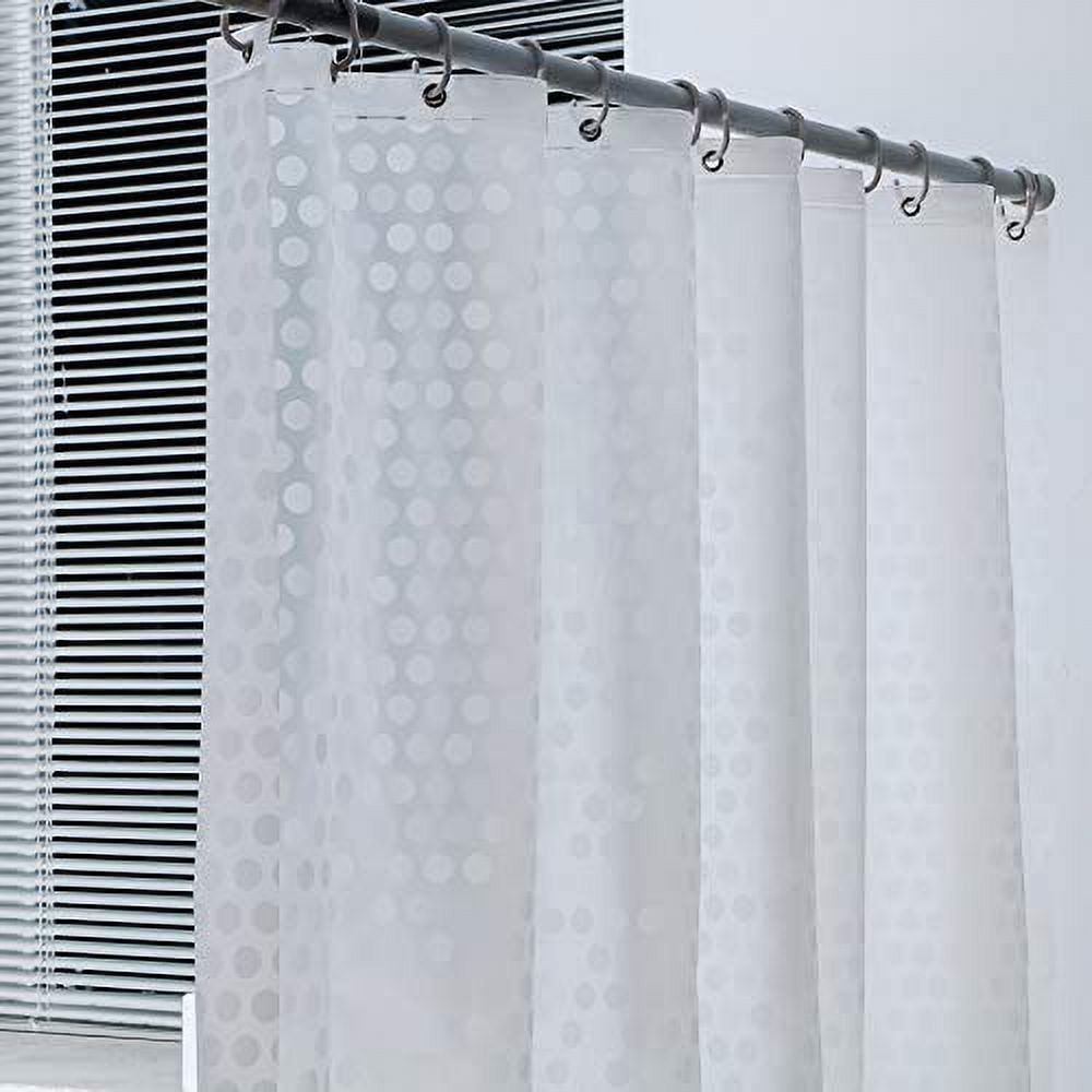 WELTRXE Extra Long Shower Curtain Liner Frosted, 72 x 78 Inch EVA 8G