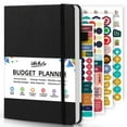 thumbnail image 1 of WEMATE Budget Planner 2025 - Monthly Budget Book with Expense Tracker Notebook, 12 Month Undated Bill Organizer & Financial Planner, Account Book to Take Control of Your Finances, A5 (Black), 1 of 9