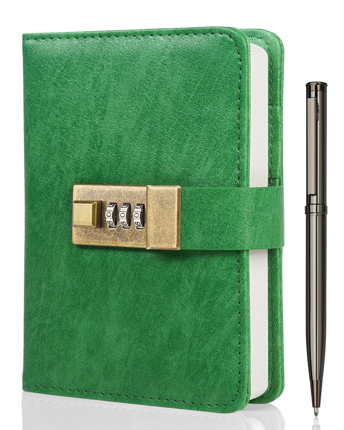 WEMATE Lock Notebook with Lock, Diary with Lock, Password