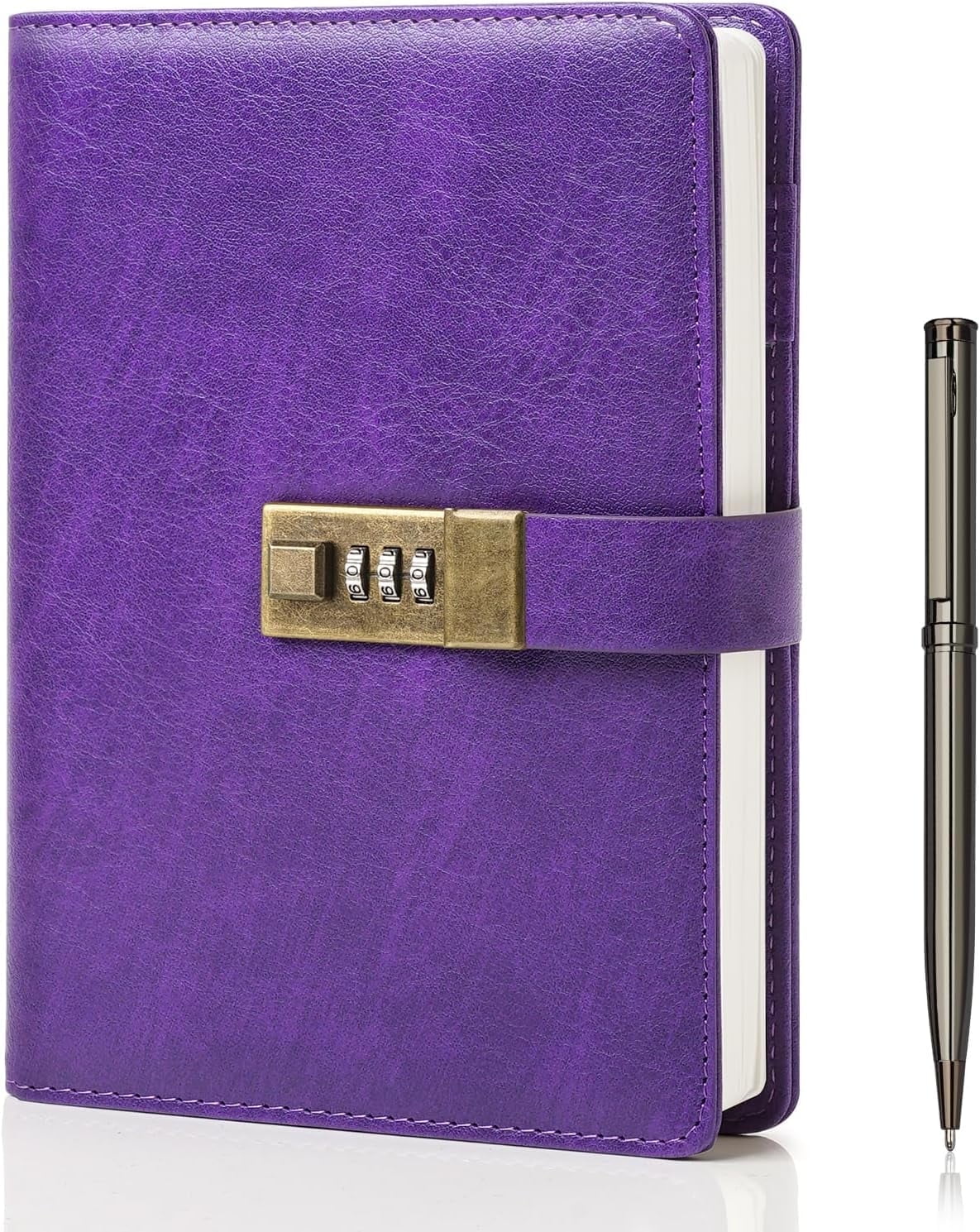 WEMATE Lock Diary Notebook A5 240 Pages with Pen Gift Box
