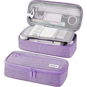 WEMATE Large Pencil Case, Canvas Pencil Cases with Zipper Compartments, 1 Count