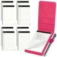 thumbnail image 1 of WEMATE 10 Pieces Small Notepad Holder Set Pocket Notebook Daily Records Rose Red, 1 of 8