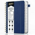 thumbnail image 1 of WEMATE Spiral Address Book with Alphabetical Tabs, Password Book, Telephone Notebook, for Seniors Home Office 5.8″×8.2″, Blue, 1 of 7