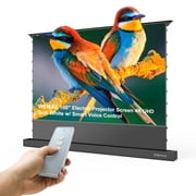 WEMAX Motorized ALR Floor Rising Projector Screen w/ Smart Voice Control, 95% Ambient Light Rejecting, 4K/8K Ultra HD, 0.6 Gain 100" Electric Projector Screen for Home Theater