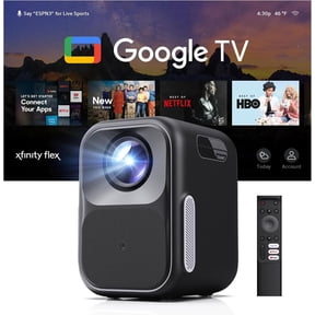 WEMAX Smart Projector 4K Support, Licensed Google TV, MEMC & HDR10 & Dolby Audio, Auto Focus & Keystone, Smart Screen Alignment, Low Latency, WiFi Bluetooth Outdoor Movie Projector
