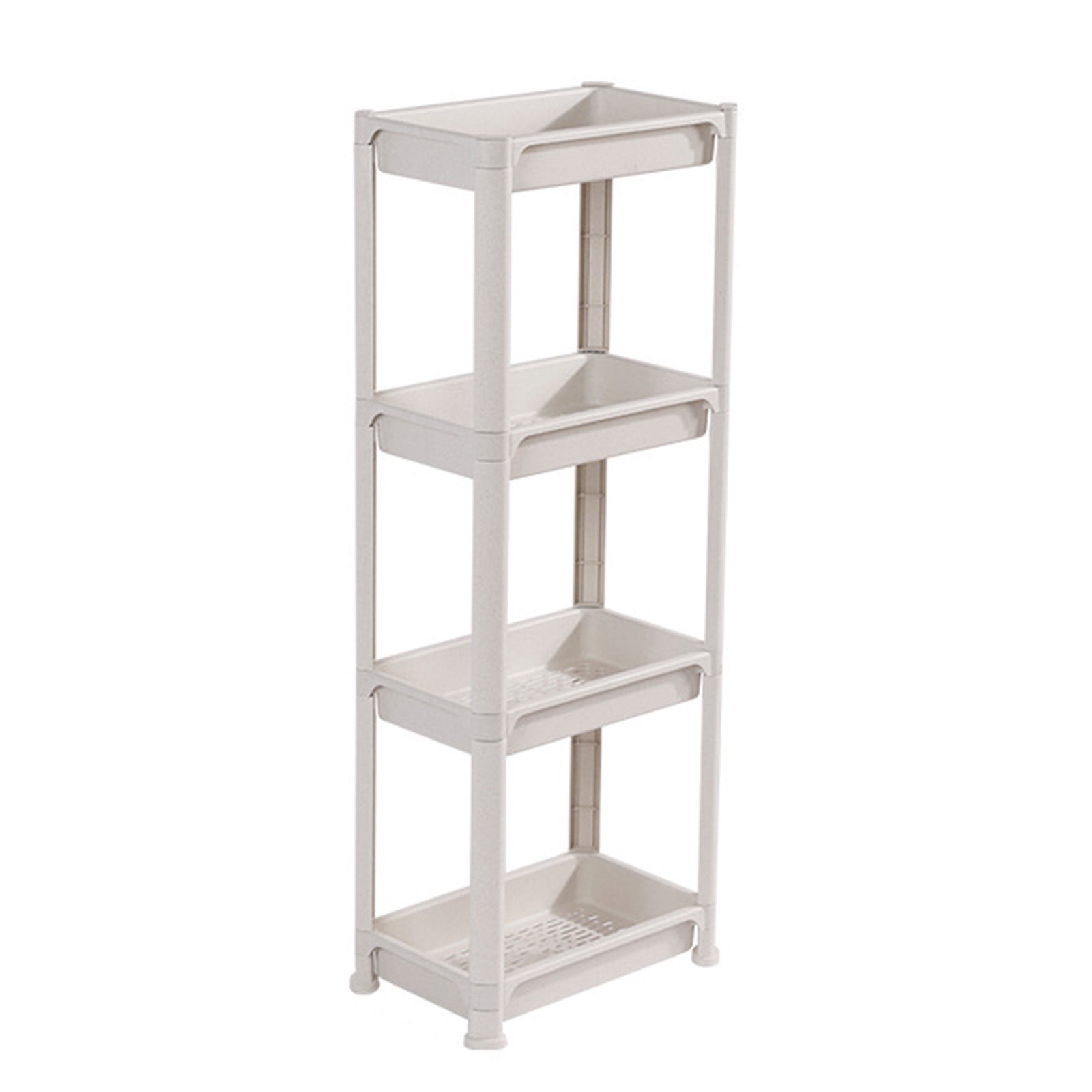 WEMBK Storage Cart For Laundry Room Organization, 4 Tier Shelving Unit