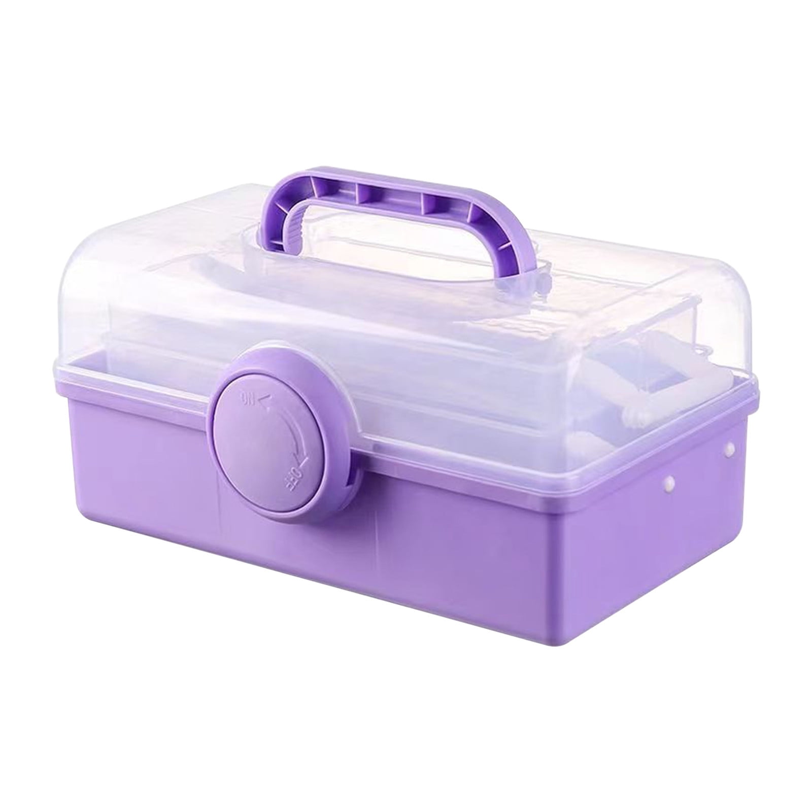WEMBK Transfer Box, Threelayer Storage Box, Cosmetics Storage Box