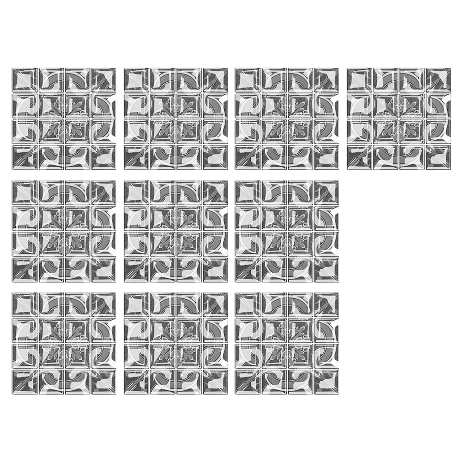 10pc Crystal Tile Stickers DIY SelfAdhesive Wall Stickers