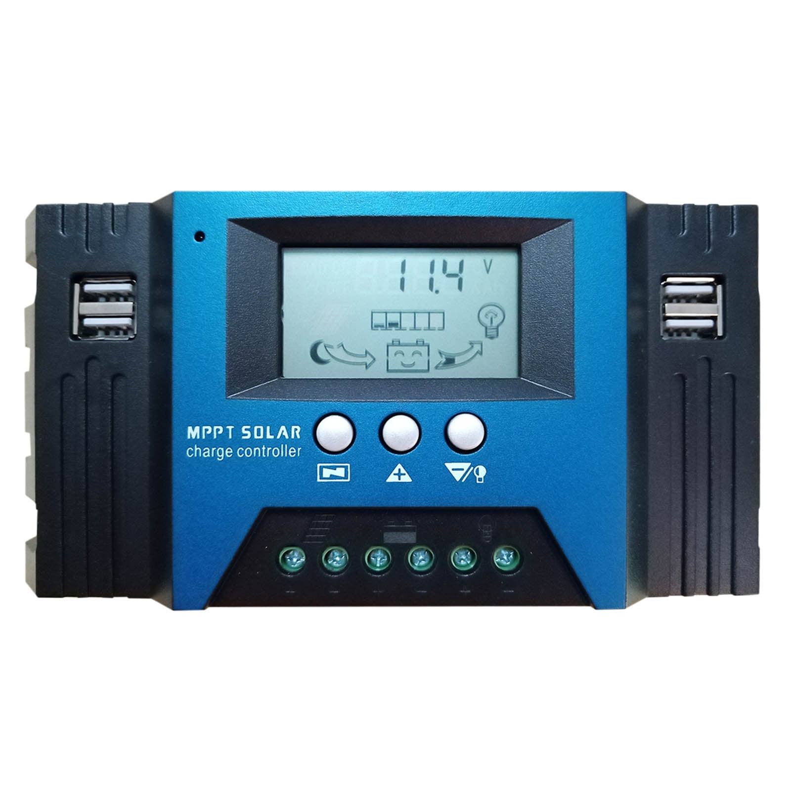 Contrôleur Solaire MPPT Fydun 50A - 12V/24V Auto, écran LCD, USB, Pour Panneaux Solaires
