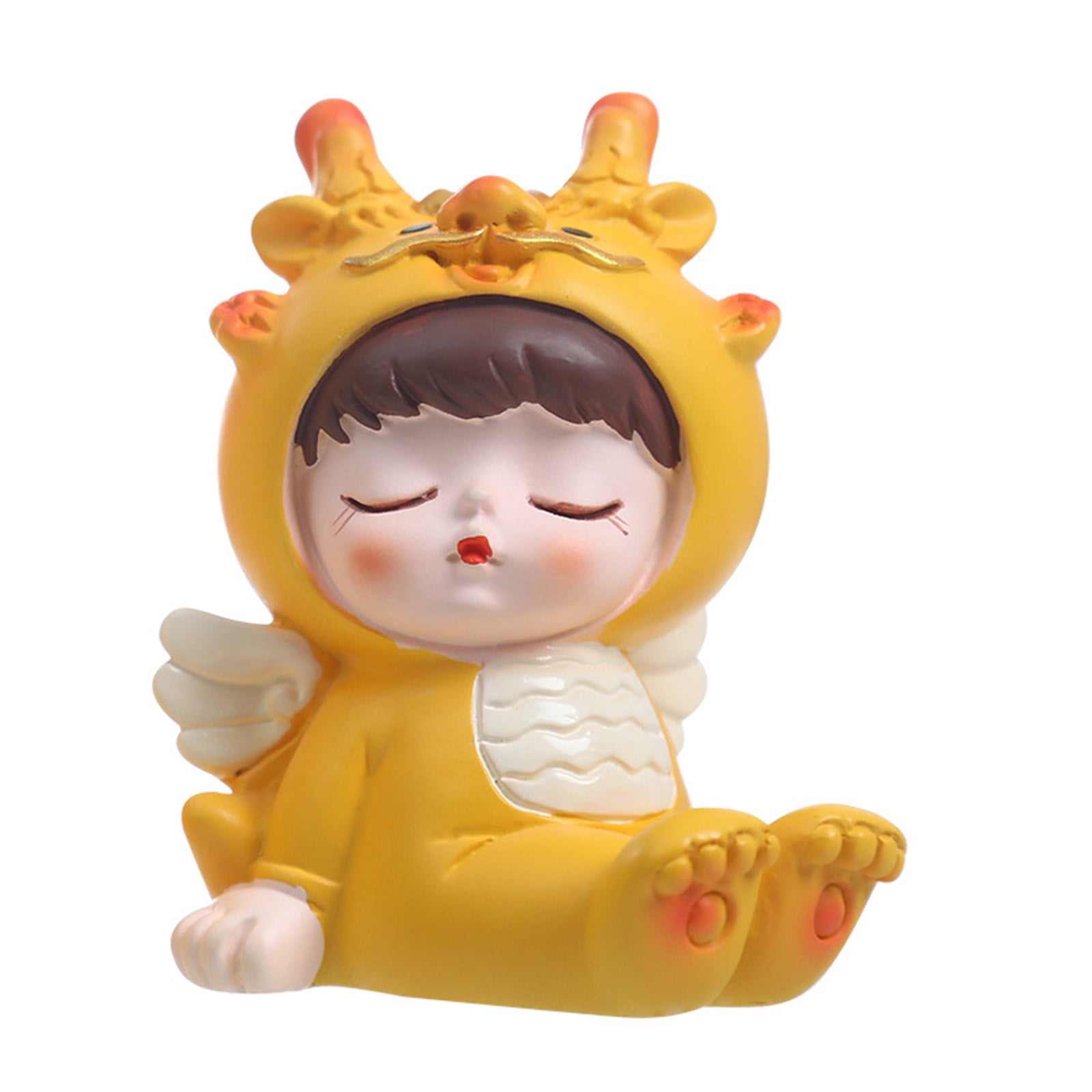 WEMDBD Car Mounted Dragon Year Car Center Console Decoration Cute