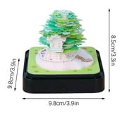 WEMDBD Desktop Ornaments Travel Souvenir Gifts Three-dimensional Paper Sculpture Tree House