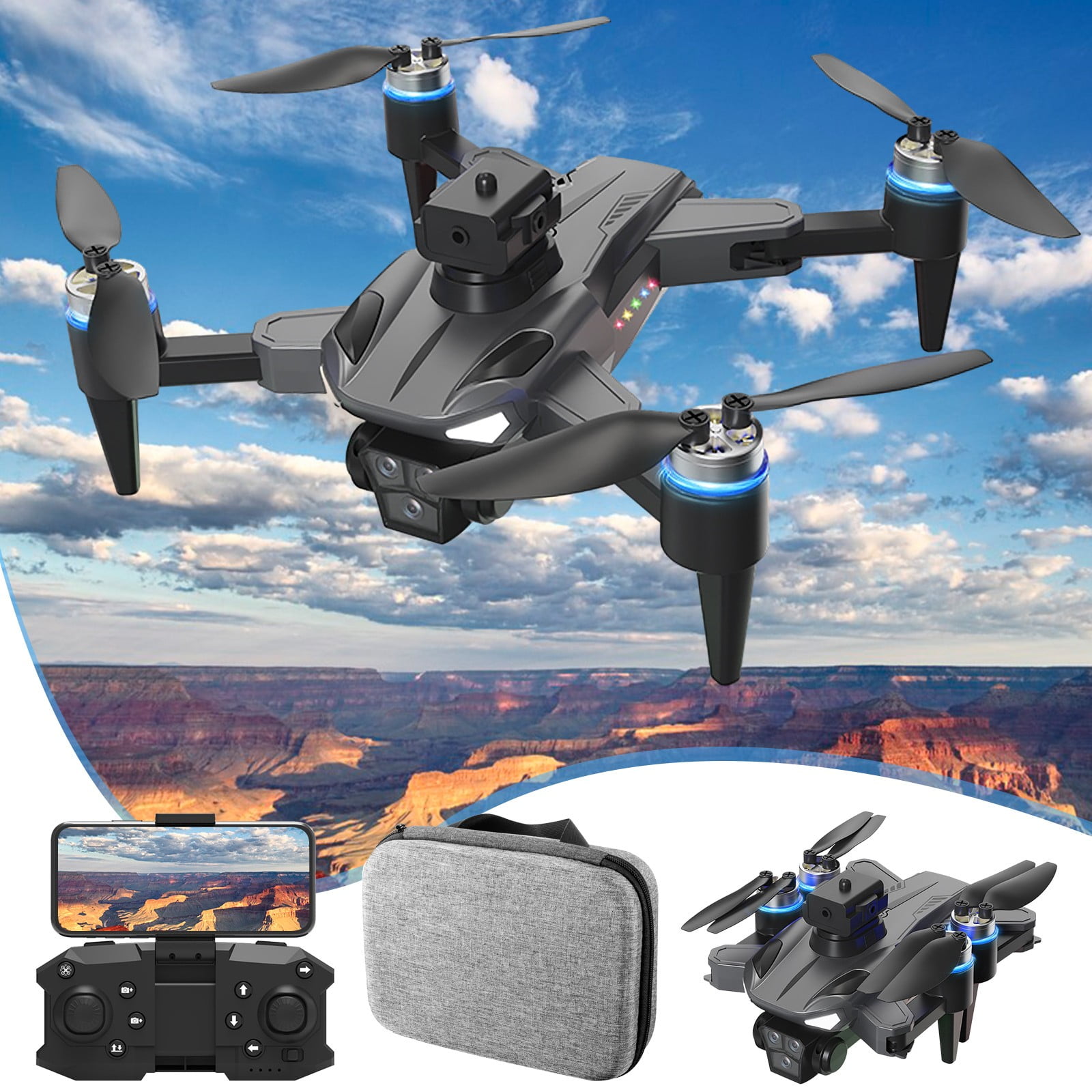 FPV Drone With Two Directions ESC Camera Brushless Motor Drones 2.4G RC