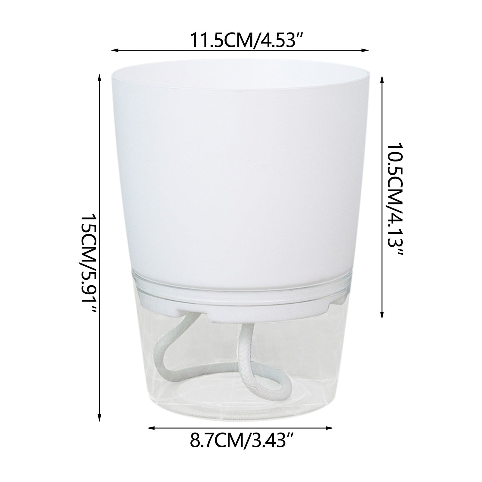 WEMDBD Lazy Flower Pot Automatic Water Absorption Plastic Pot Green Plant Water Culture