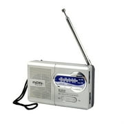 WEMDBD Portable Pocket AM/FM Telescopic Antenna Battery Powered Radio Receiver