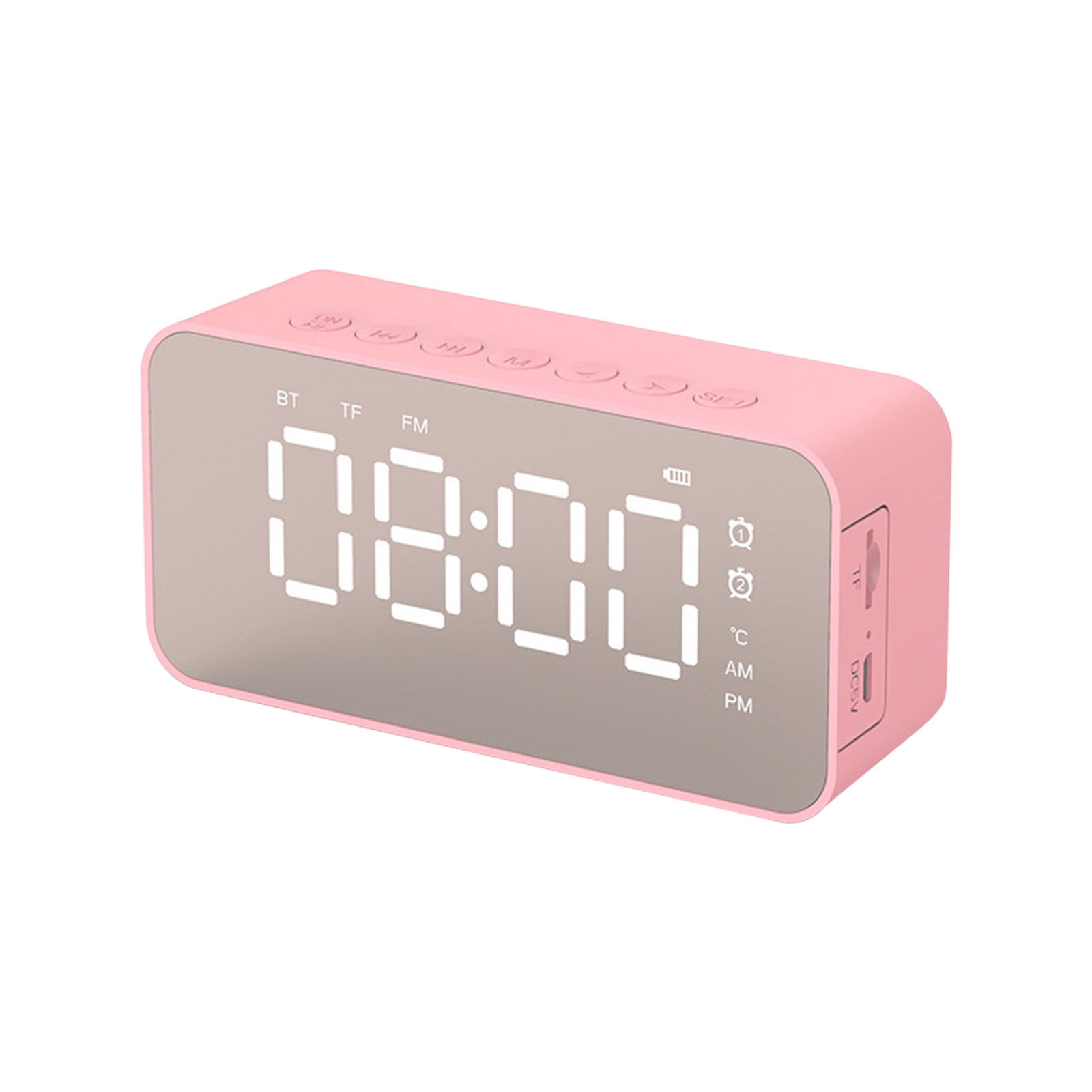 WEMDBD Q6 Wireless Bluetooth Speaker Gift Radio Alarm Clock Mirror