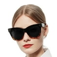 thumbnail image 1 of WEMOOTANTS Extra Large Full Readers Sunglasses 3.5 for Women Black and Tortoise Sun Readers 1.00 1.25 1.50 1.75 2.00 2.25 2.50 2.75 3.00 3.50 4.00, 1 of 6