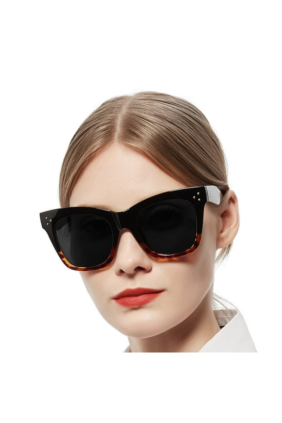 Oversized Reading Sunglasses 1.5 for Women Black and Tortoise Full Sun Readers 1.00 1.25 1.50 1.75 2.00 2.25 2.50 2.75 3.00 3.50 4.00