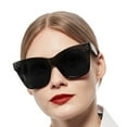 thumbnail image 1 of WEMOOTANTS Oversized Reading Sunglasses 2.5 for Women Black Full Sun Readers 1.00 1.25 1.50 1.75 2.00 2.25 2.50 2.75 3.00 3.50 4.00, 1 of 6