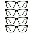 thumbnail image 1 of WEMOOTANTS Reading Glasses 3.0 Men 4 Pairs Large Square Readers 300 for Women Designer Black Reader Glasses, 1 of 6