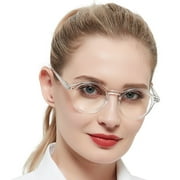 WEMOOTANTS Retro Reading Glasses 2.0 for Women Clear Round Readers