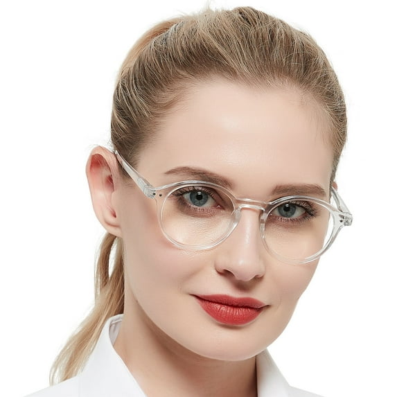 WEMOOTANTS Retro Reading Glasses 2.0 for Women Clear Round Readers 1.0 1.25 1.5 to 3.5 4.0