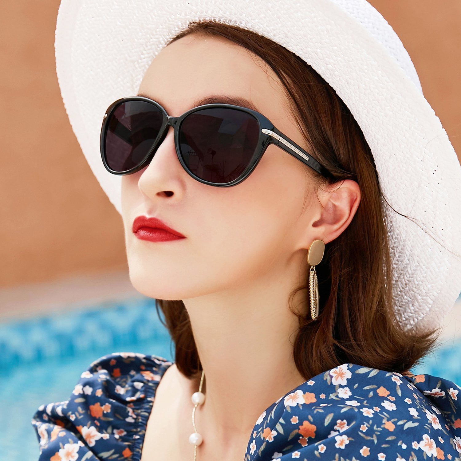 WEMOOTANTS Vintage Reading Sunglasses 1.0 for Women Black Full Sun Readers 1.00 1.25 1.50 1.75 2.00 2.25 2.50 2.75 3.00 3.50 4.00