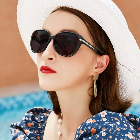 WEMOOTANTS Vintage Reading Sunglasses 1.0 for Women Black Full Sun Readers 1.00 1.25 1.50 1.75 2.00 2.25 2.50 2.75 3.00 3.50 4.00