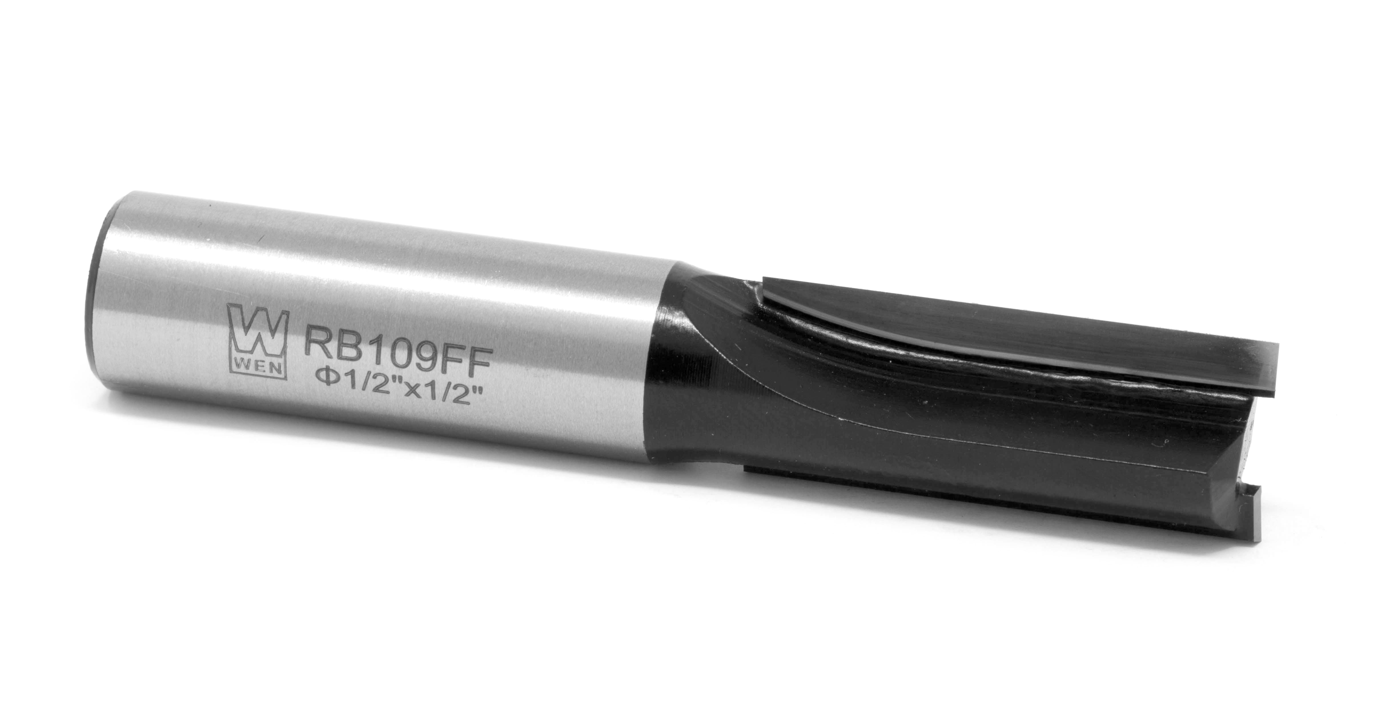 WEN 1/2 in. Straight 2-Flute Carbide-Tipped Router Bit with 1/2 in. Shank