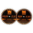 thumbnail image 1 of WEN 10-Inch 32-Tooth and 60-Tooth Carbide-Tipped Professional Woodworking Saw Blade Set, Two Pack, BL1032-2, 1 of 7