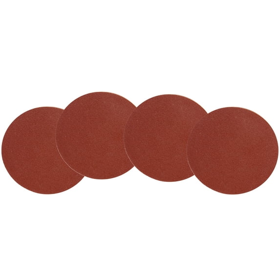WEN 12-Inch 80-Grit Adhesive-Backed Disc Sandpaper, 4 Pack
