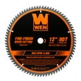 thumbnail image 1 of WEN 12-Inch 80-Tooth Fine-Finish Professional Woodworking Saw Blade for Miter Saws and Table Saws, BL1280, 1 of 4