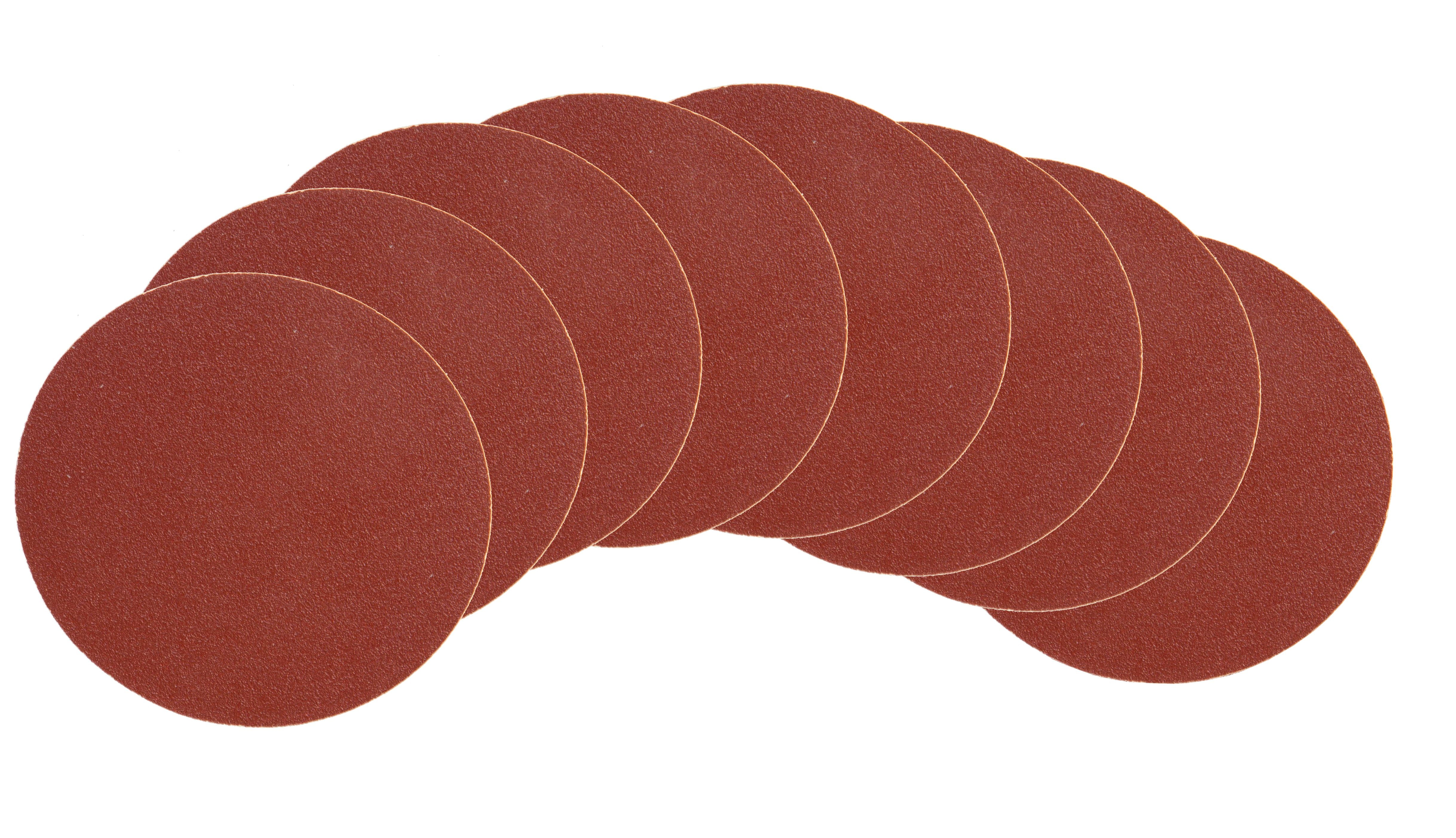 WEN 12Inch AdhesiveBacked Disc Sandpaper Assorted Grits, 8 Pack