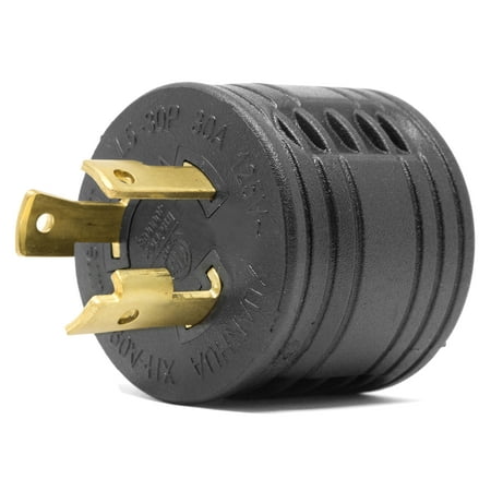 WEN 125V 30-Amp 3750-Watt Generator to RV Adapter, NEMA L5-30P Twist-Lock Power Plug to TT-30R RV-Ready Outlet