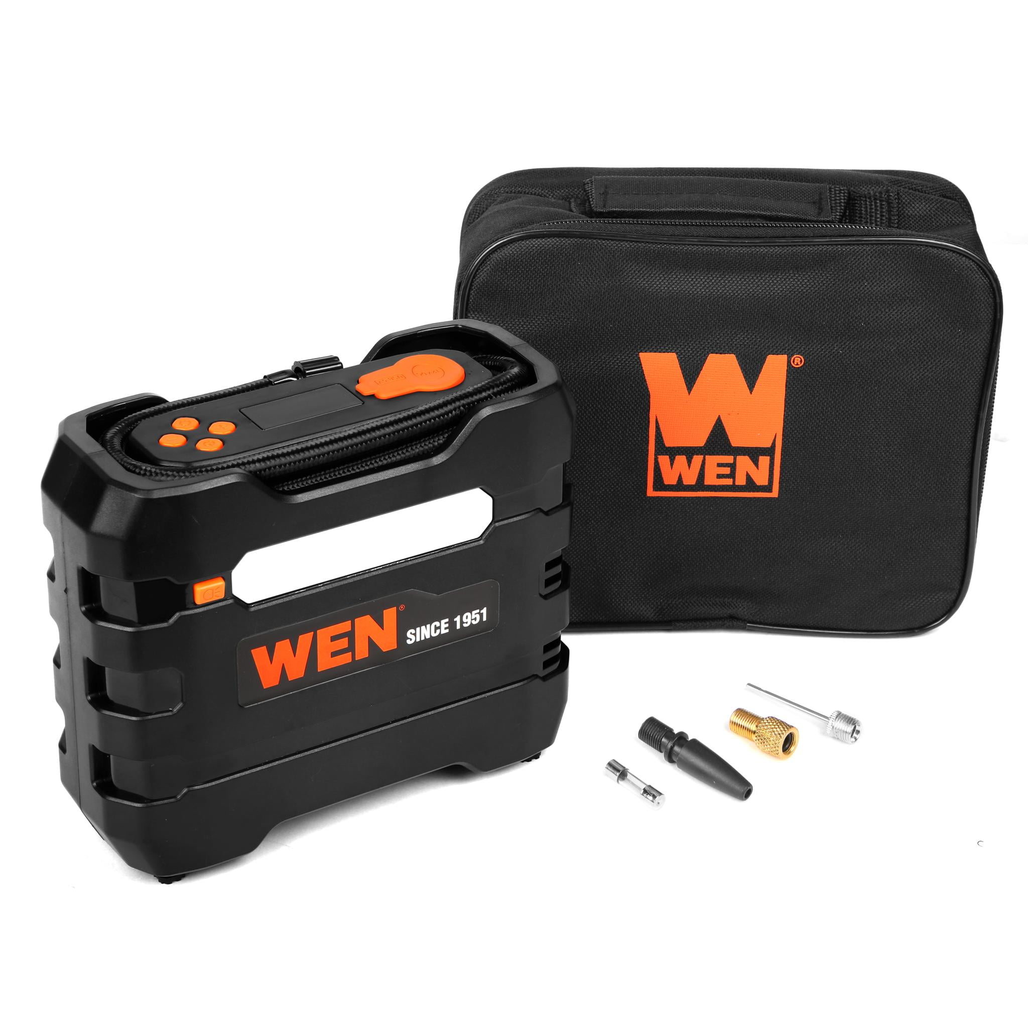 WEN 12V 90 PSI 0.8 CFM Portable Air Compressor, Tire Inflator