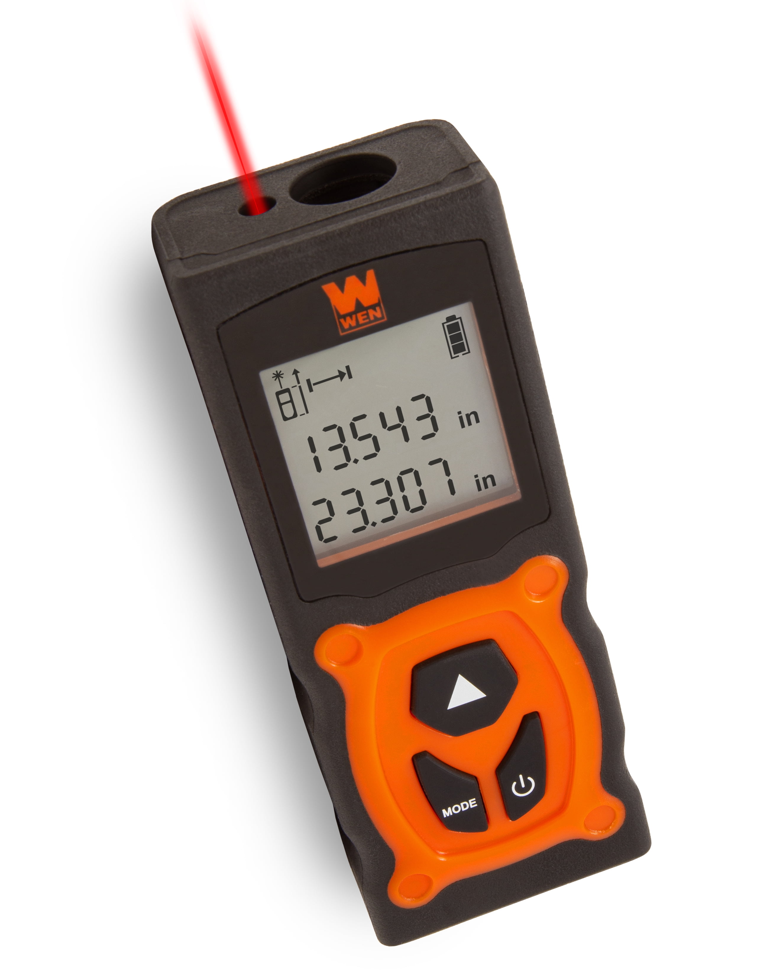 WEN 130Feet Laser Distance Measure with Backlit Screen