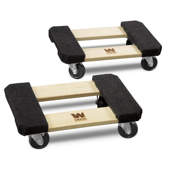 WEN 1320-Pound Capacity 12-by-18-inch Hardwood Furniture Dolly, 2-Pack